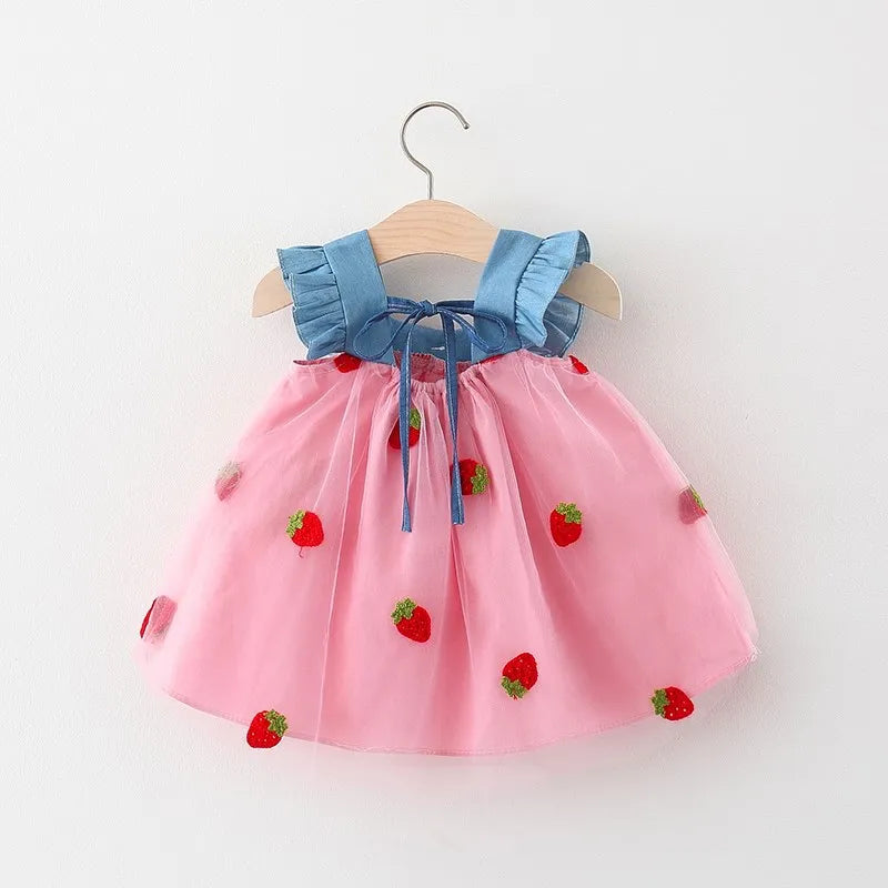 Bow Denim Princess Dress