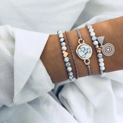 Vintage Charm Bracelet Set
