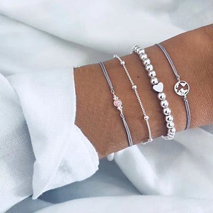 Vintage Charm Bracelet Set