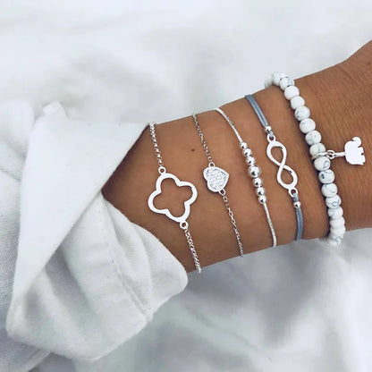 Vintage Charm Bracelet Set