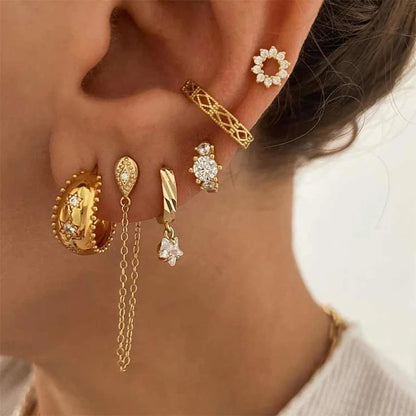 Classic Gold Drop Earrings