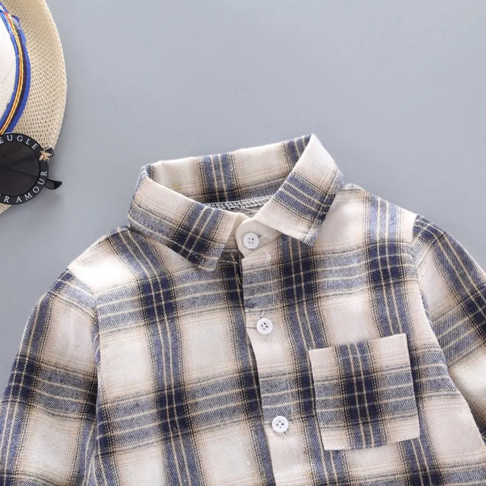 Plaid Flannel Kids Shirt