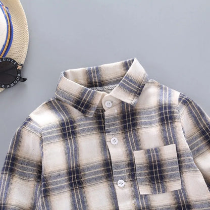 Plaid Flannel Kids Shirt