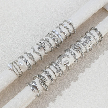 Boho Charm Ring Set