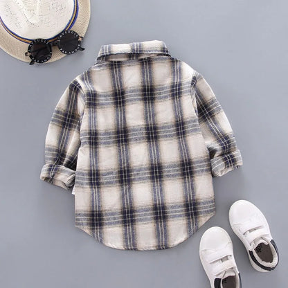 Plaid Flannel Kids Shirt