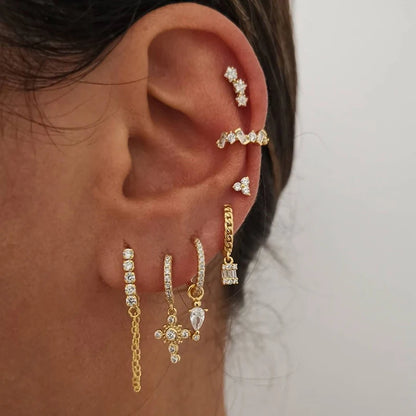 Classic Gold Drop Earrings