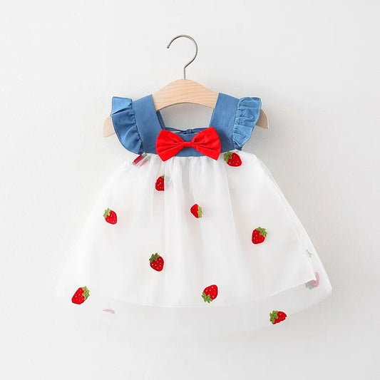 Bow Denim Princess Dress