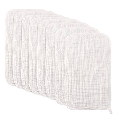 Soft Muslin Burp Cloths.