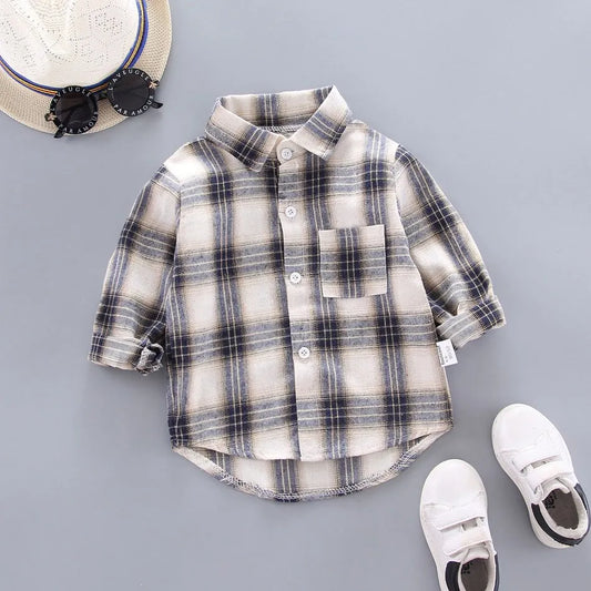 Plaid Flannel Kids Shirt