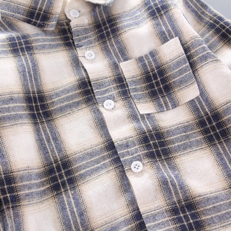 Plaid Flannel Kids Shirt