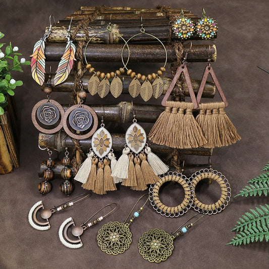 Vintage Boho Blossom Earrings