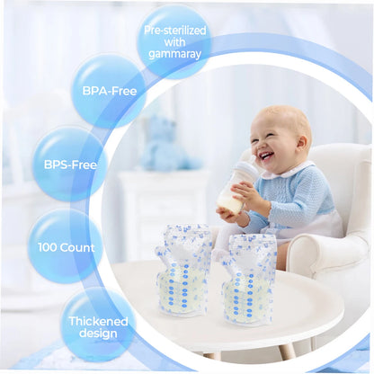 Breast Milk Storage Bags (100 Pcs)