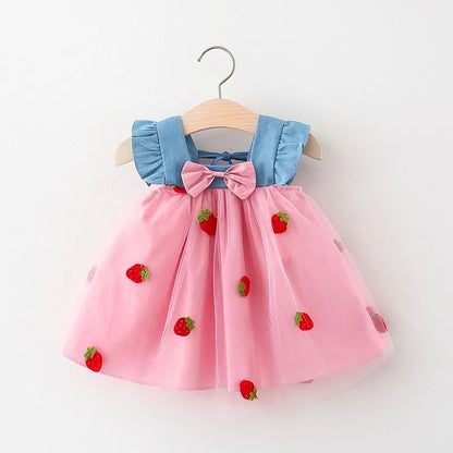 Bow Denim Princess Dress
