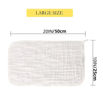 Soft Muslin Burp Cloths.