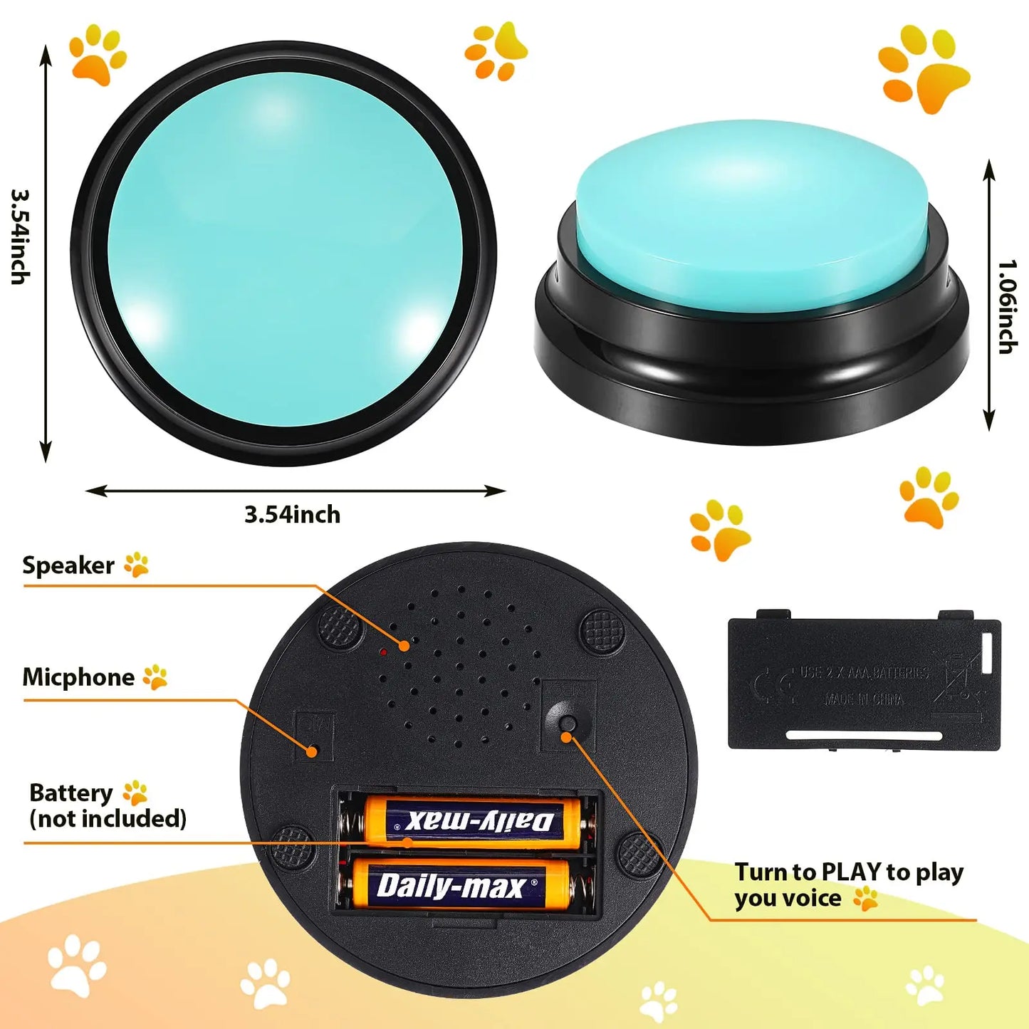 Pet Speech Training Buttons.