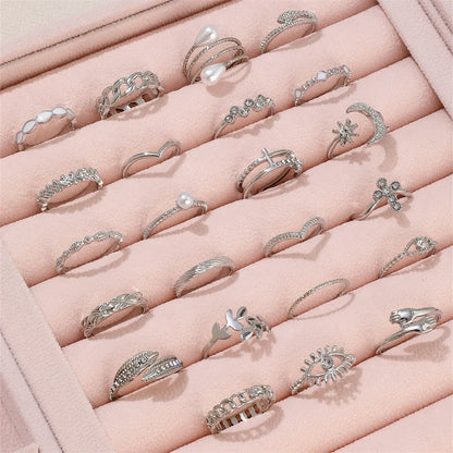 Boho Charm Ring Set
