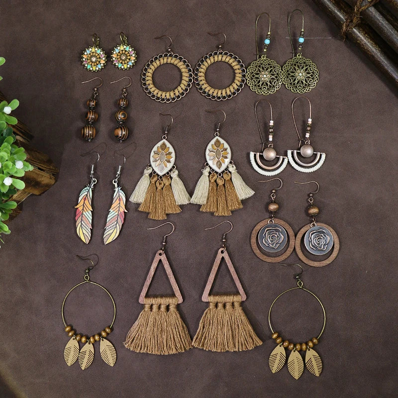 Vintage Boho Blossom Earrings